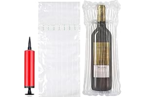 JINYUNMIN Weinflaschen Verpackung,12 Stücke Weinflaschenschutz Anti-Schock Aufblasbare Luftsäule Air Column Bubble Wiederverwendbar,Weinflaschenschutz Aufblasbare Luftsäule,für Wein Transport