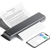 Phomemo M08F Tragbarer A4 Thermodrucker + 10PCS Thermopapier | Bluetooth-Verbindung mit wiederaufladbarem Akku. Scharfe Ausdr