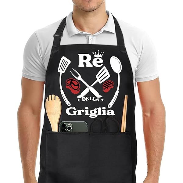 Grembiule Chef Divertente Da Cucina - Regalo Ideale Per Papà, Marito O Amici Appassionati Di Cooking - Foto 7