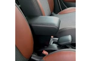 Drive Design Bracciolo Compatibile con 500L 2012-2017 in Ecopelle Nero Regolabile in Lunghezza Armrest mittelarmlehne