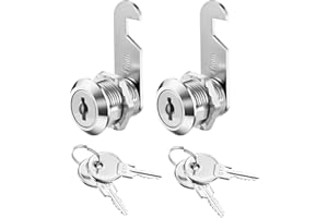 siismi 2 zestawy zamków do szafek, 25 mm, zamki meblowe z kluczami, zamek do szafy, zamek do skrzynki na listy, zamek do szafy, szuflady na biurko