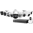 Hikvision CCTV Camera Bundle 8 CH 2MP Complete Set,4 Pieces Bullet Outdoor,4 Pieces Indoor, Dvr with 2TB Hard Disk,100m Cable