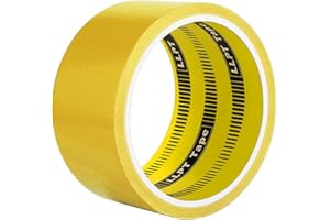 LLPT Taśma samoprzylepna Taśma dekoracyjna Taśma z tkaniny 1 rolka 5 cm x 9 m x 11 mil do majsterkowania Dekoracja wewnątrz i na zewnątrz Kolor żółty (DT601YL)