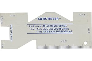 CUTEFLY Jauge d'ourlet de couture en métal mesure de couture pour quilting couture artisanat bricolage