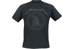 Metallica Snake Ring Tonal Männer T-Shirt schwarz Band-Merch, Bands