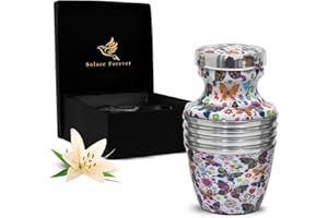 SOLACE FOREVER Urne für menschliche Asche – Ehren Sie Ihren Liebsten mit Einer Urne für Asche (Weiss, Klein)