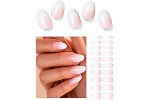 Wahrshei Pegatinas de Gel | Rosa Degradado Pegatinas Uñas Gel | 20 Pcs Gel Semicurado de Pegatinas | Adhesivos para Uñas de Gel, Envolturas de Esmalte de Gel para Uñas