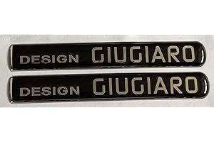 ADESIVI COMPULSIVI Stemma Logo Design GIUGIARO. Coppia Adesivi resinati. Black Limited Edition