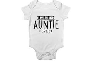 SHOPAGIFT I Have The Best Auntie Ever Cute Boys and Girls Baby Vest Bodysuit
