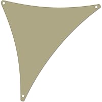 ALOHA Sonnensegel mit UV Schutz wasserabweisend Windschutz wetterschutz Garten und Terrasse (Beige, Dreieck 1.2x1.2x1.7m…