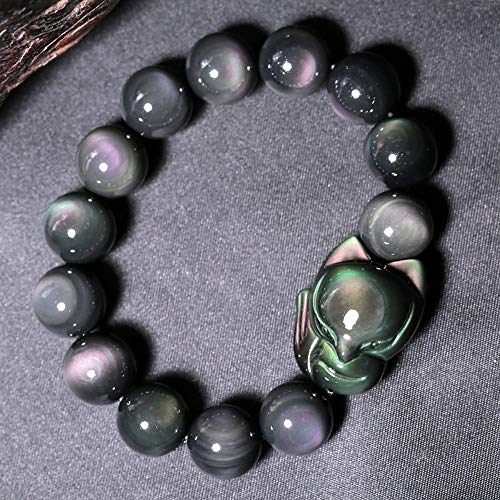 MGZDH Rainbow Eye Obsidian Bracelet couple hand string