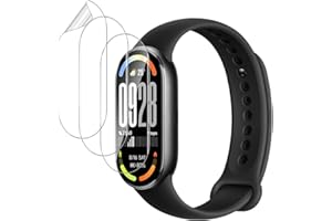 GEEMEE 3 Pezzi per Xiaomi Smart Band 10 Pellicola Protettiva, Non Vetro temperato TPU Flessibile Copertura Completa Impermeabile e indossabile Protezione Schermo