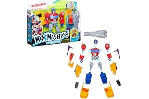 Transformers MixMashers, Optimus Prime, Figura de acción Deluxe Mix-and-Match y Accesorios