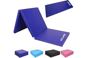 ‎CCLIFE CCLIFE Turnmatte Weichbodenmatte 180x60x5cm Kinder Klappbare für Zuhause Fitnessmatte Gymnastikmatte rutschfeste Sportmatte Spielmatte