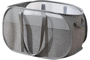 RUNFAR SHOP Pop Up Wäschekorb Faltbar Mit Griff - Wäschetonne Klappbar 75L - Aufbewahrungskorb Für Kinderzimmer, Camping Und Reisen - Laundry Basket