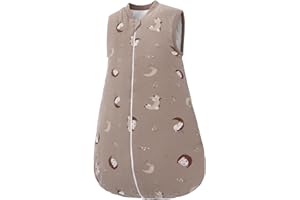 Miracle Baby Sleeping Bag 2.5 Tog 0-6 6-18 Months Baby Wearable Blanket 100% Cotton Winter Warm Baby Sleep Bag For Unisex Toddler Boys & Girls0-6 Months (Bunny Moon S)