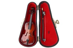 Hilitand 10cm Mini Wooden Cello Model, Musical Instrument Model, Musical Gifts, Home Decor Ornaments, Collectable Gift