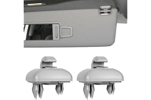 PRYON Sun Visor Clips, Auto Sun Visor Clip Sun Visor Clip, Car Sun Visor Holder, Hook Bracket Hanger Replacement for Audi A1 A3 A4 A5 Q3 Q5(8E0 857 562) A7 B6 B7 B8 S4 S5 Reference Parts (gray)