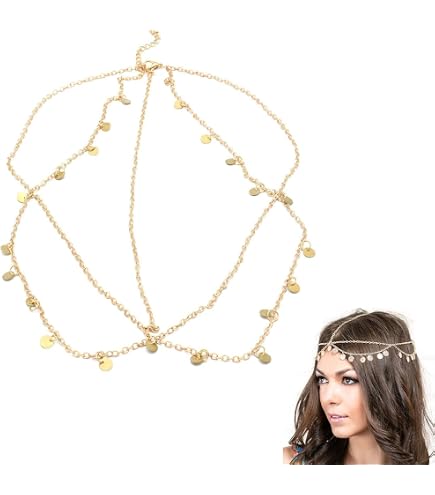 Catena per capelli con strass, fascia per capelli da discoteca con cristalli, gioiello da sposa
