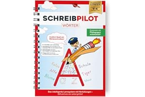 Schreibathlet Schreiblernheft mit vorgeprägten Wörtern – Übungsbuch mit patentierten Rillen zum Nachfahren – Von Lehrern & Pädagogen entwickelt – Schulkonform & mehrfach nutzbar