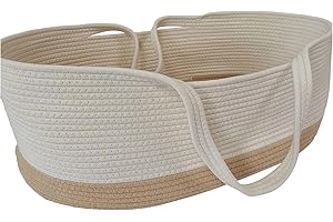 Felenny Łóżeczko dziecięce przenośny noworodek Mojżesz kosz bawełniana lina Mojżesz kosz gniazdo dla niemowląt gondola gondola