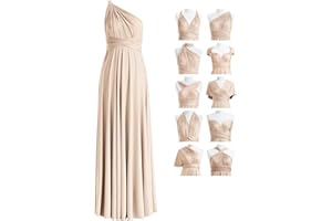 72styles Multiway Bridesmaid Dresses, Infinity Wrap Dress, Maxi Long, Plus Size, Elegant Formal Wedding Guest Dress for Evening Prom Ball, Special Occasion
