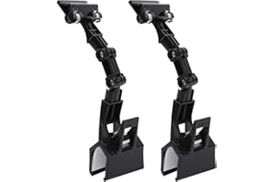 KALIONE Porta documenti regolabile per digitare documenti flessibile, pieghevole, supporto per fotocopie, clip girevole, pratico supporto per monitor di computer, morsetto in tela, confezione da 2