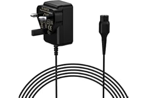 BIUBOTY 4.3V Charger Compatible with Philips Shaver A00390 Charger for QP2520/QP2620/MG5730/MG3720/BT3206/BT3208 Trimmer Shaving Charger Adapter Power Cable UK Plug