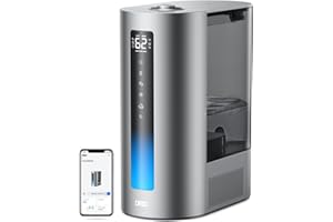 Dreo Smart Humidifier for Bedroom, 6L Top Fill Warm & Cool Mist Humidifiers for Large Home, 60Hr Quiet Runtime for Baby, Plant, Humidity Sensor, Indicator Light, 12H Timer, Google/Alexa, HM713S