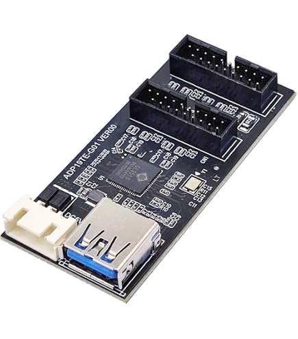5 Pezzi Adattatore USB 3.0 Intestazione 19/20 Pin Angolato 90° Per Scheda Madre | BST