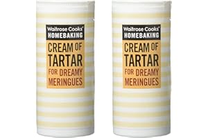 GIFTOLUXE Cooks Ingredients Cream of Tartar Waitrose 2x140g | Homebaking | Perfect for Chewy Meringues and Cookies | Pack of 2