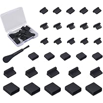 6 Tappi Antipolvere USB-C A Forma Di Gatto – Portachiavi Con Ciondolo, Silicone E Acrilico, Per Porta Di Ricarica