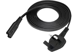 TROSPOW Figure 8 Power Cable Replacement for AstroAI Mini Fridge LY2206A LY0204A ASIM040B-UK AC Cord UK Plug Lead