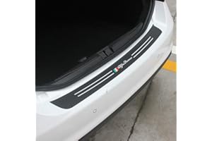 HENGYUESHANG Autocollant Décoratif en Fibre De Carbone 3D De Boîte De Queue Arrière De Voiture, pour Alfa Romeo Giulia Stelvio 159147156166 GT Giulietta 4C 8C Style De Voiture