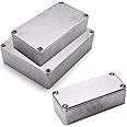 SUPERTOOL Diecast Aluminium, Waterproof Electronics Project Enclosure Box for External Enclosure Power, Outdoor (1Pcs-1590B+ 122 x 66 x 39.5mm)