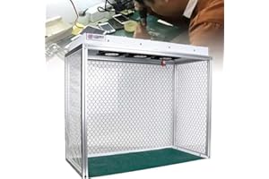 ZHPPED Hotte à flux laminaire vertical Armoire à flux laminaire de mycologie Banc propre à flux d'air avec filtre HEPA pour classe 100/ISO 5 Propreté Travail sans poussière (26.4'X12.2'X23.2 Workbench)