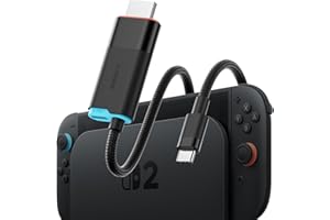 Hagibis Stacja dokująca Switch2 do Nintendo Switch1/2 i Switch OLED, adapter kabla USB C na HDMI z 4K przy 60 Hz, 100 W PD, adapter typu C na HDMI (wymagana aktualizacja oprogramowania sprzętowego)