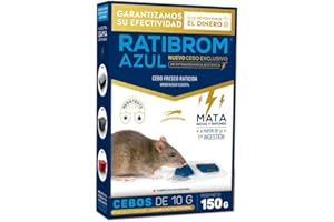 PEYCA Ratibrom Azul Cebo Fresco 150gr - Impex Europa. Eficaz contra Ratas y Ratones. Listo para Usar