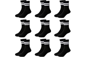 Jeayita 9 Paar Socken Jungen Kinder Socken Sportsocken Kinder Schulkind Socken Tennissocken Kindersocken