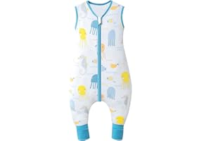 Mosebears Gigoteuse d'été, Couverture avec de Motifs Mignons, Lavable 0,5 tog pour Fille et garçon, Sac de Couchage Pyjama sans Manches