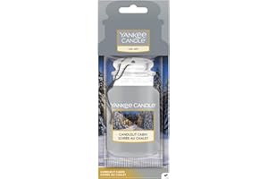 Yankee Candle Car Jar Air Freshener, Candlelit Cabin, Alpine Christmas Collection, Small, (1627963E)