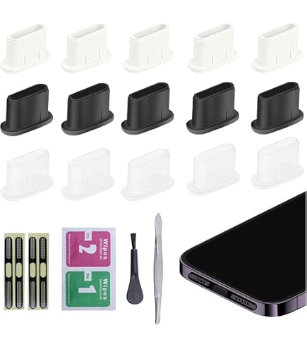 Cover Per Spina Antipolvere Per Porta Di Ricarica Per Iphone 6 7 8 X Xs