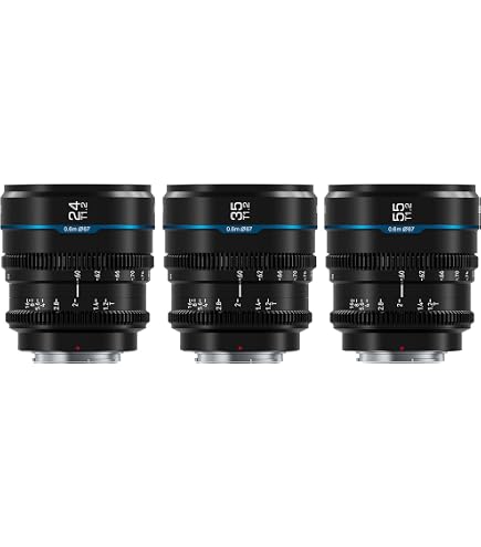 SIRUI Night Walker 24mm & 35mm & 55mm Handmatige Focus Cine-Lens