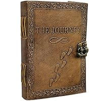 Journal Writing Notebook - Handmade Leather Bound Daily Notepad for Men & Women Unlined Paper 7" x 5" Inches, Best Gift for Art Sketchbook, Travel Diary & Notebooks to Write in by Aislinn Leather