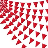20M 52 Pieces Bling Bunting, Reusable Triangle Flags Pennant Supply for Indoor Outdoor Birthday Party Wedding Festival Decora