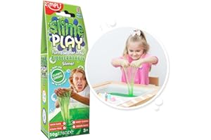 Zimpli Kids Juego de Limo Verde, Mágicamente Convierte el Agua en Limo pegajoso y Colorido, Textura Juego sensorial, Regalo de cumpleaños para niños