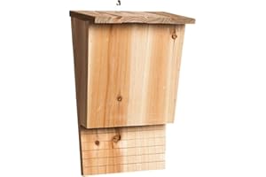 Anloximt Fledermaushaus für draußen Fledermaushaus aus Fledermauskästen für draußen Fledermauskasten Unterschlupf Fledermaushaus Nistkasten Fledermaushaus für Sommer W Innen Außen