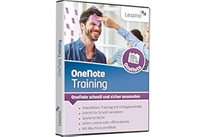 LESSINO OneNote Training | Schritt für Schritt OneNote lernen | Perfekt für Studenten, Lehrer, Privat und Beruf | Online-Kurs + DVD [1 Nutzer-Lizenz]