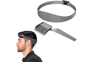 Moguri Fade Combs grzebień fryzjerski i szablon do golenia, świetny dla majsterkowiczów, maszynka do strzyżenia włosów, instrukcja strzyżenia włosów, zakrzywiona silikonowa taśma do strzyżenia włosów,