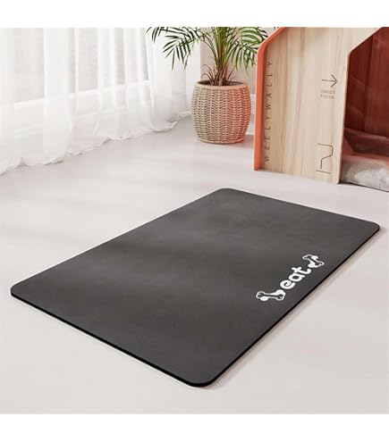 Tappetino Assorbente Per Ciotole Cani E Gatti - 40x60 Cm, Impermeabile, Antiscivolo, Motivo Zampa, Grigio - Foto 6